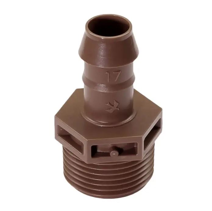 Adapter d17 x ¾” M for drip hose