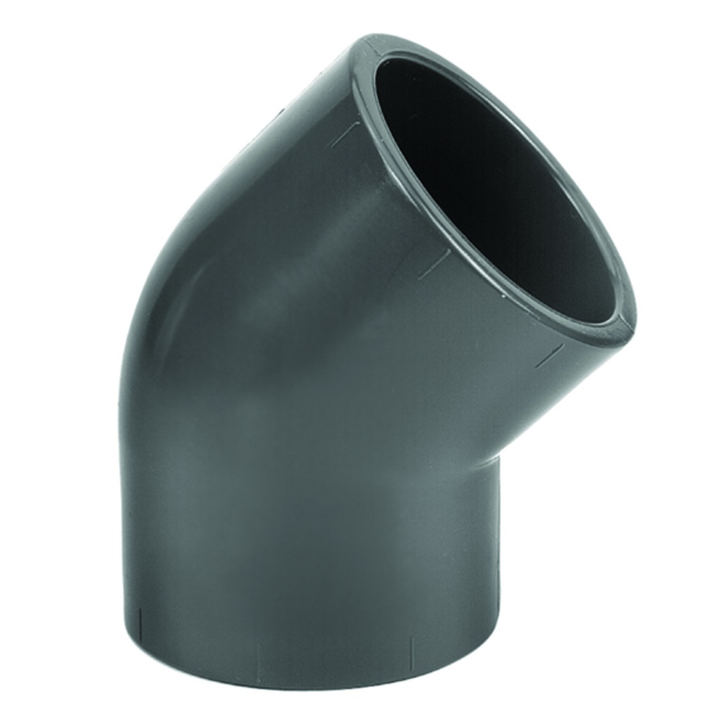 Genou PVC d25 45°