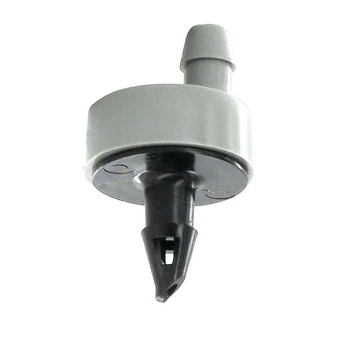 Knopdripper vrije doorloop grijs (25x)
