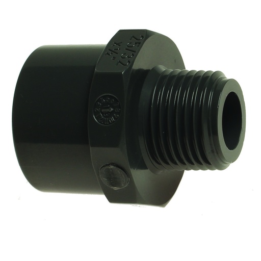 [RE102200] PVC Draadeind d20 x 1/2"