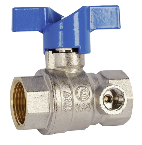 [GR96408749] Brass ball valve ¾” FF with drain