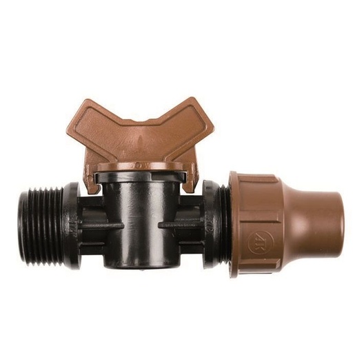 [RBXP008275V] Afsluiter lock quick x ¾" M voor druppelslang